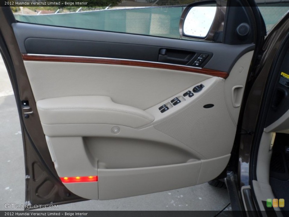 Beige Interior Door Panel for the 2012 Hyundai Veracruz Limited #56869346