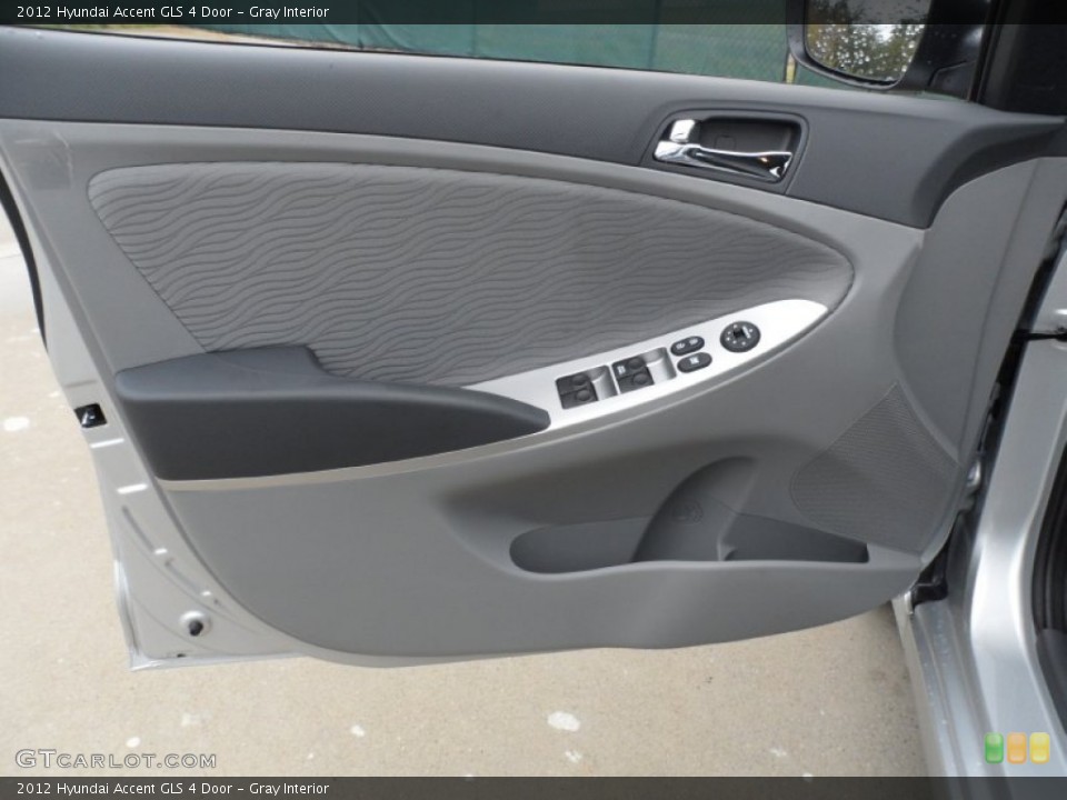 Gray Interior Door Panel for the 2012 Hyundai Accent GLS 4 Door #56869556