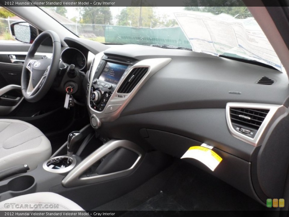 Gray Interior Dashboard for the 2012 Hyundai Veloster  #56869734