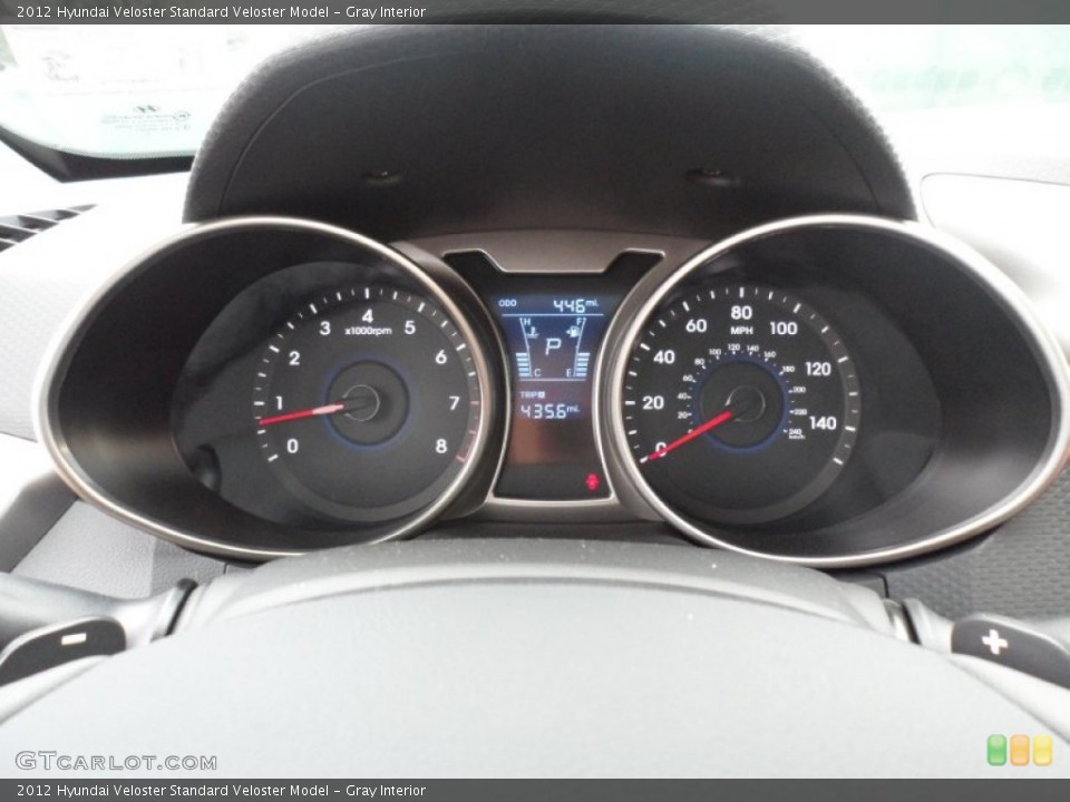 Gray Interior Gauges for the 2012 Hyundai Veloster  #56869823