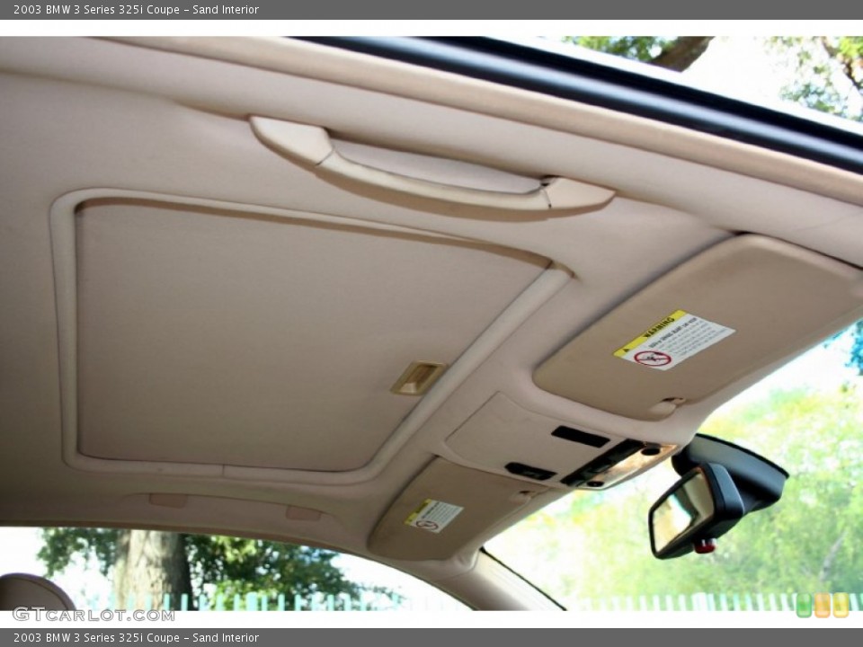 Sand Interior Sunroof for the 2003 BMW 3 Series 325i Coupe #56872166