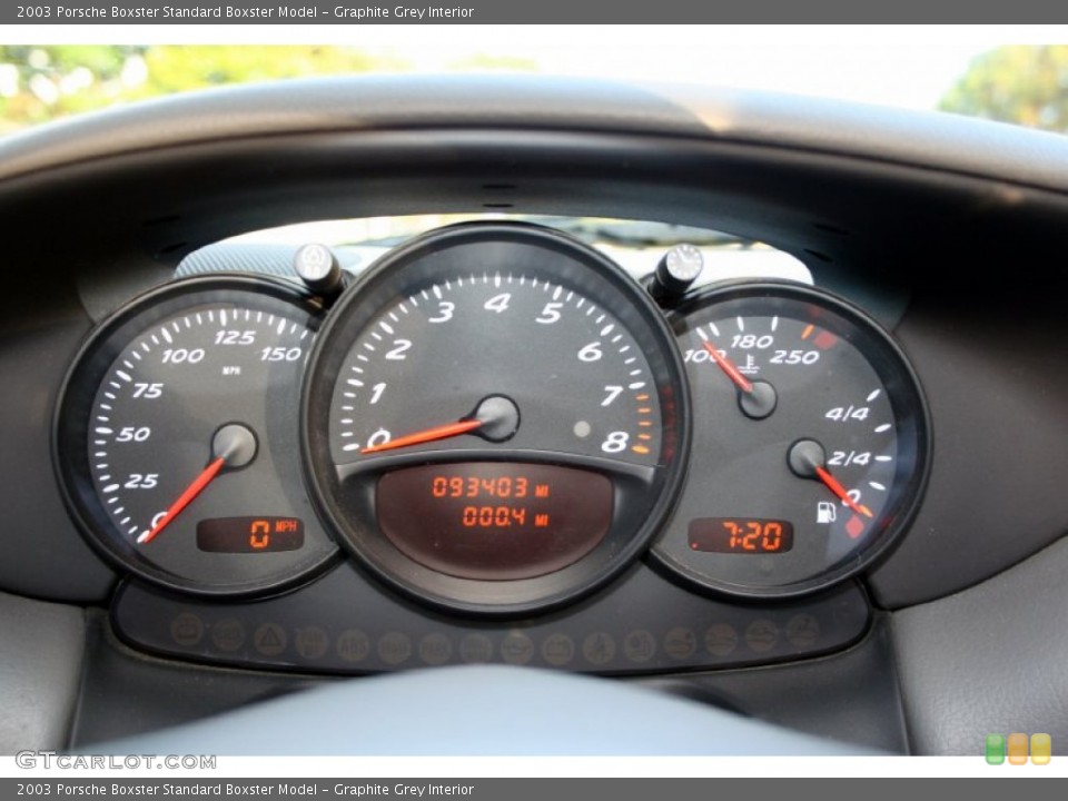 Graphite Grey Interior Gauges for the 2003 Porsche Boxster  #56872853
