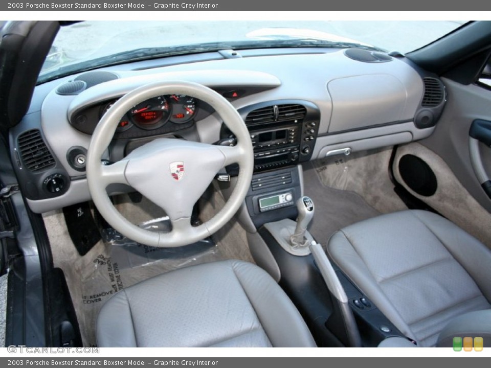Graphite Grey Interior Prime Interior for the 2003 Porsche Boxster  #56872871
