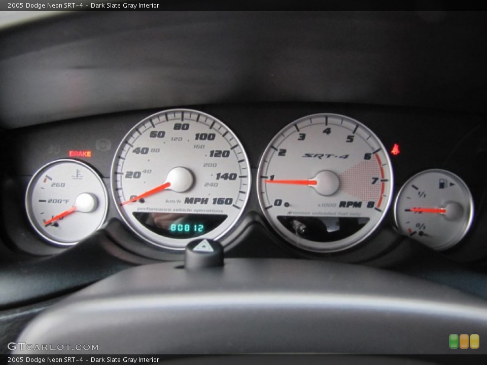 Dark Slate Gray Interior Gauges for the 2005 Dodge Neon SRT-4 #56874361