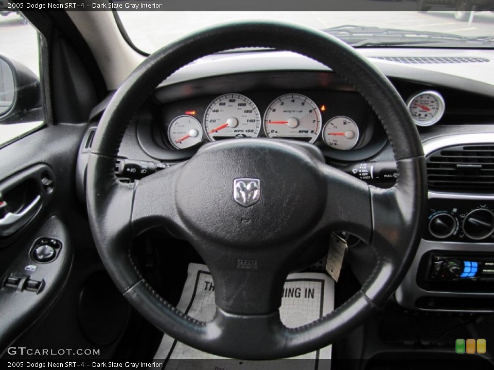 Dark Slate Gray Interior Steering Wheel for the 2005 Dodge Neon SRT-4 #56874368