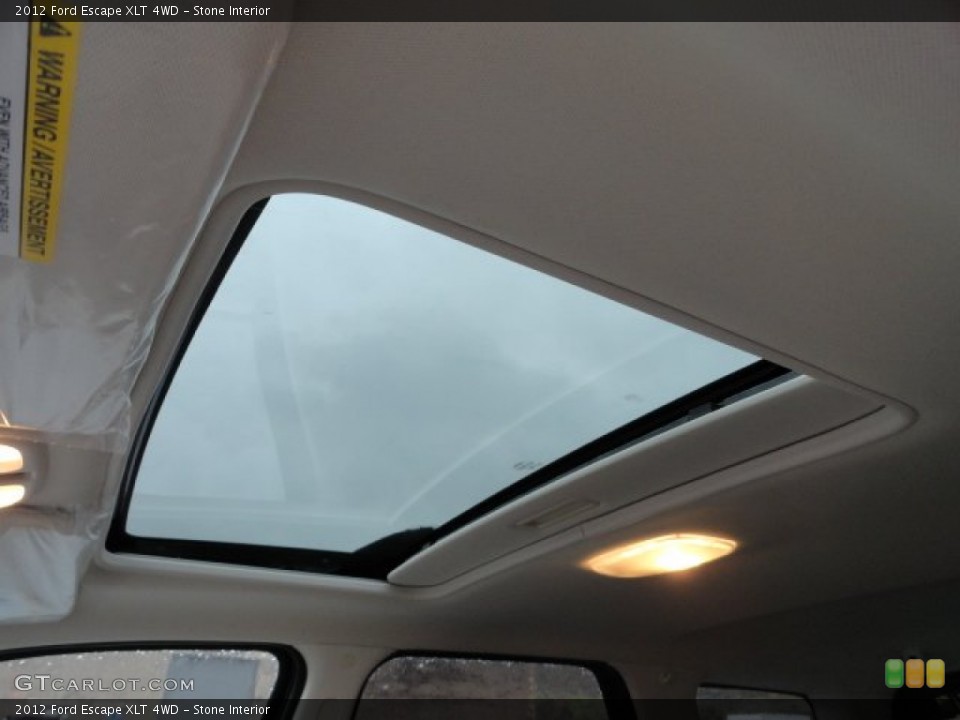 Stone Interior Sunroof for the 2012 Ford Escape XLT 4WD #56881117