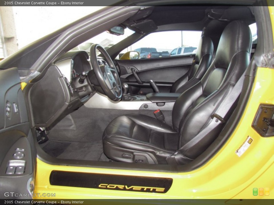 Ebony Interior Photo for the 2005 Chevrolet Corvette Coupe #56881228