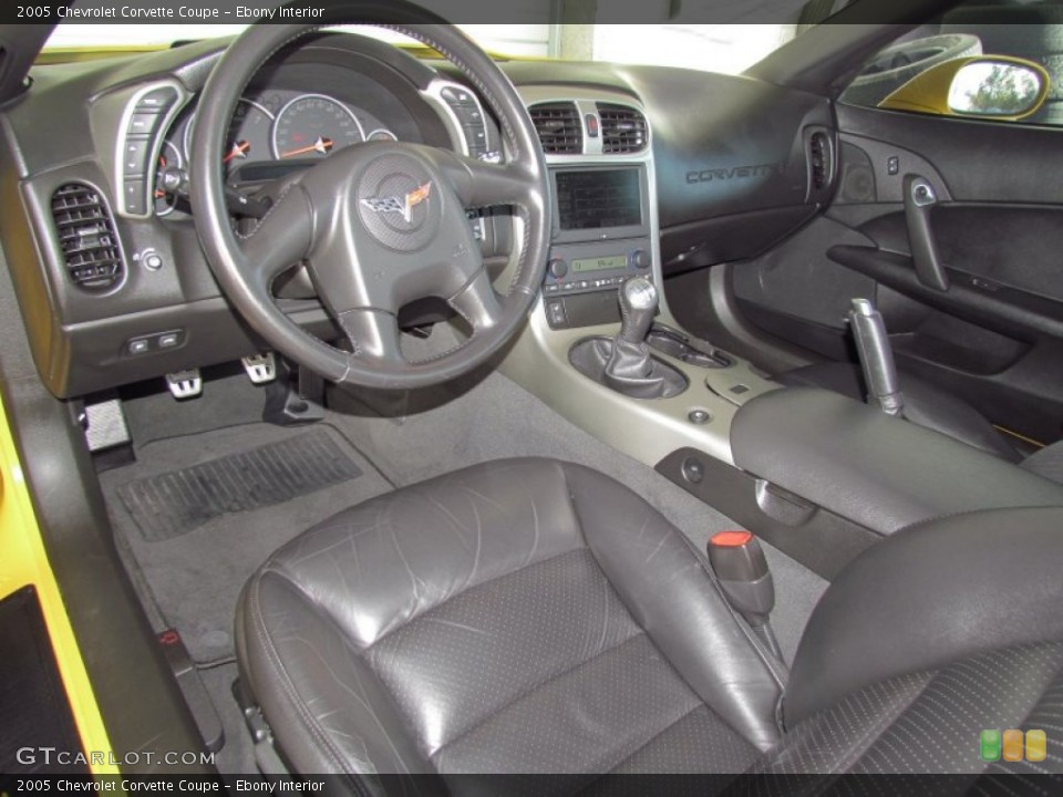 Ebony Interior Photo for the 2005 Chevrolet Corvette Coupe #56881252