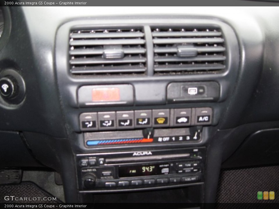 Graphite Interior Controls for the 2000 Acura Integra GS Coupe #56882935