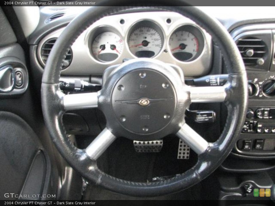 Dark Slate Gray Interior Steering Wheel for the 2004 Chrysler PT Cruiser GT #56886072