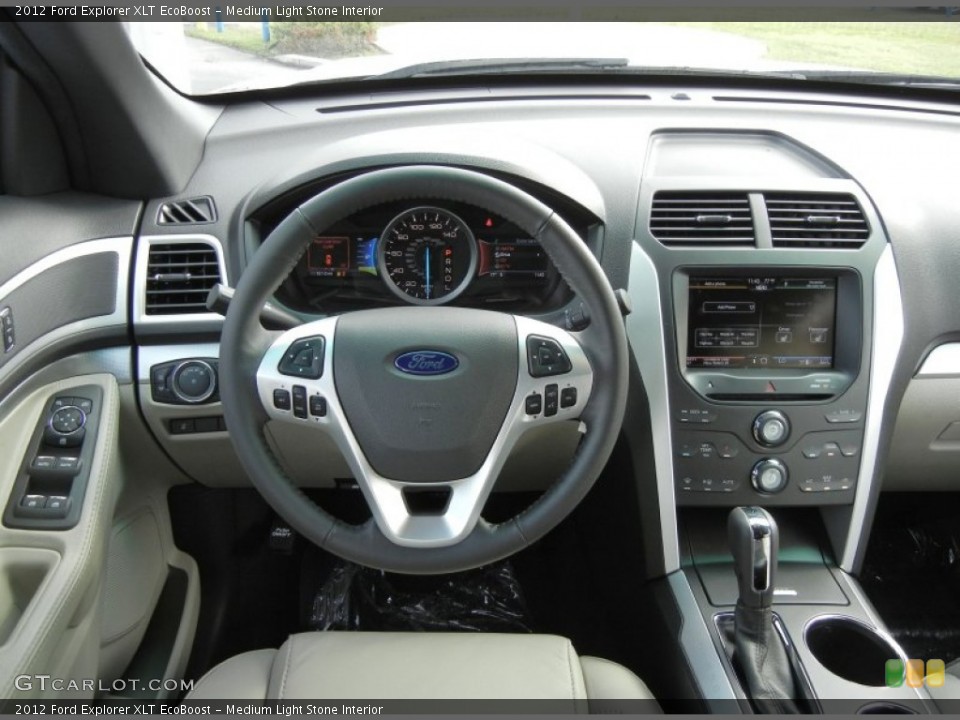 Medium Light Stone Interior Dashboard for the 2012 Ford Explorer XLT EcoBoost #56887288