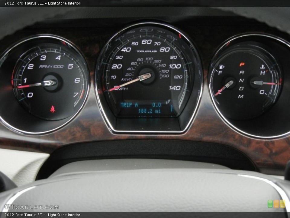 Light Stone Interior Gauges for the 2012 Ford Taurus SEL #56887405