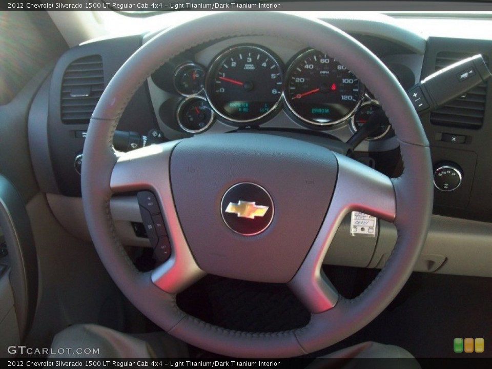 Light Titanium/Dark Titanium Interior Steering Wheel for the 2012 Chevrolet Silverado 1500 LT Regular Cab 4x4 #56887702
