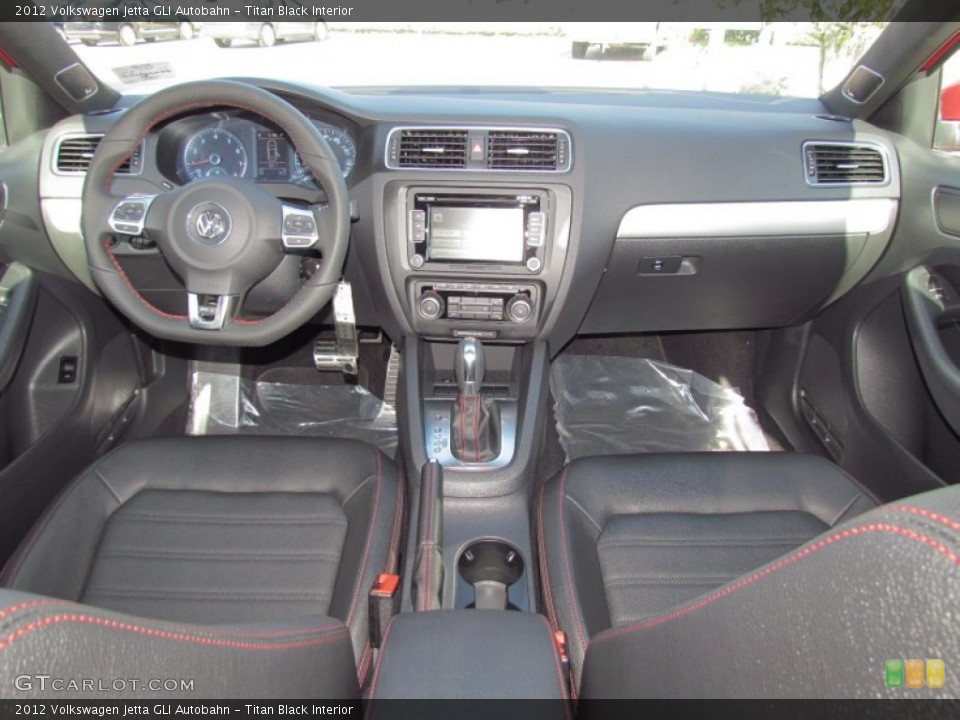Titan Black Interior Dashboard for the 2012 Volkswagen Jetta GLI Autobahn #56900539