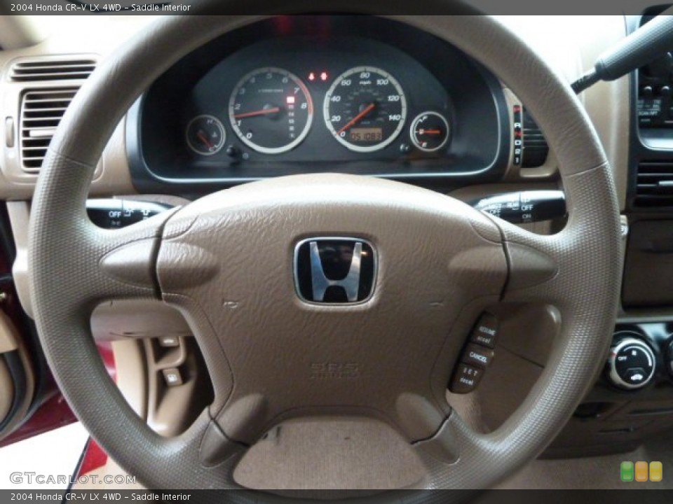 Saddle Interior Steering Wheel for the 2004 Honda CR-V LX 4WD #56900677
