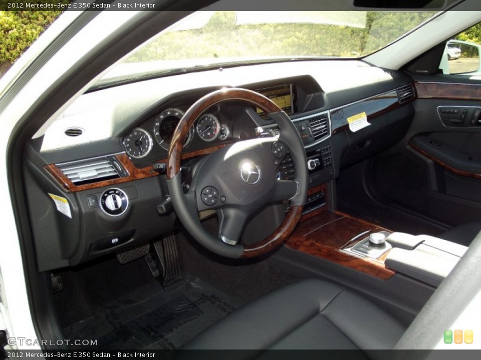 Black Interior Dashboard for the 2012 Mercedes-Benz E 350 Sedan #56902378