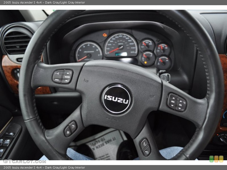 Dark Gray/Light Gray Interior Steering Wheel for the 2005 Isuzu Ascender S 4x4 #56904868