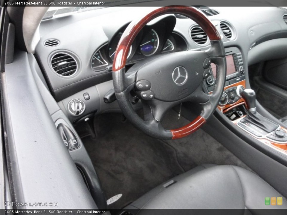 Charcoal Interior Dashboard for the 2005 Mercedes-Benz SL 600 Roadster #56905081