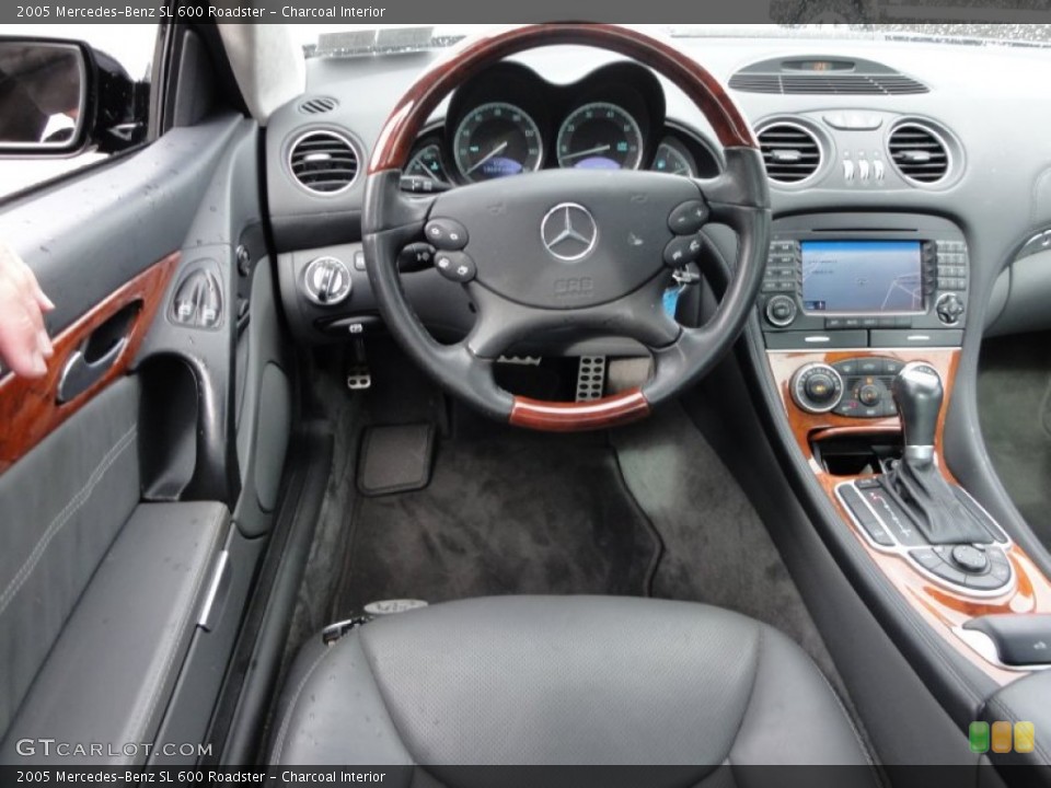Charcoal Interior Steering Wheel for the 2005 Mercedes-Benz SL 600 Roadster #56905286