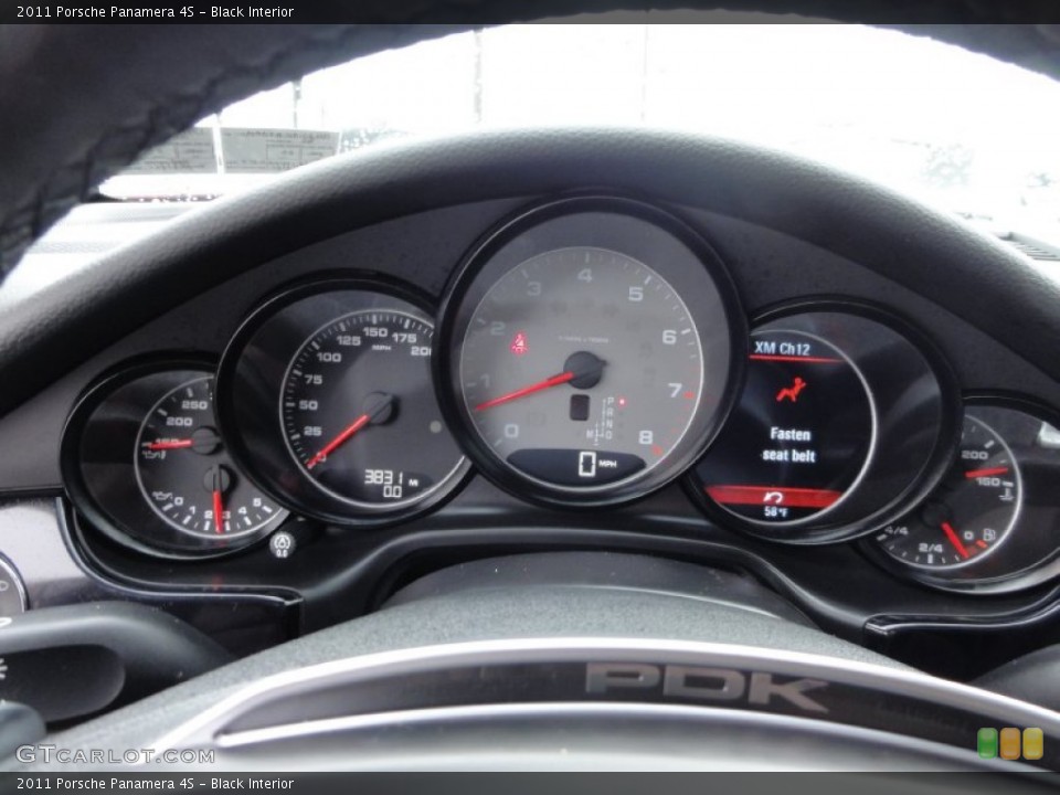 Black Interior Gauges for the 2011 Porsche Panamera 4S #56907554