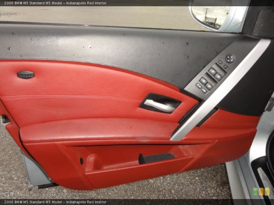 Indianapolis Red Interior Door Panel for the 2006 BMW M5  #56908396