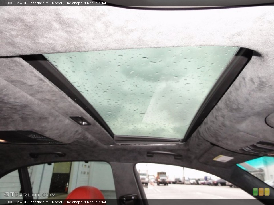 Indianapolis Red Interior Sunroof for the 2006 BMW M5  #56908471