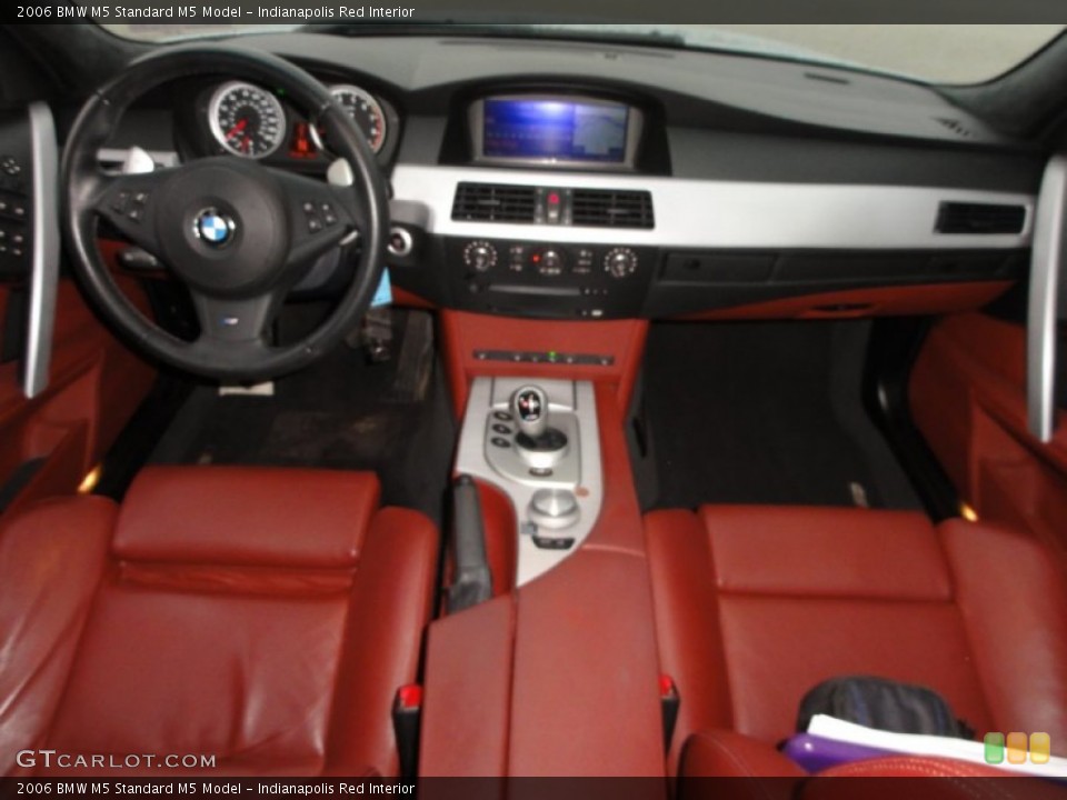 Indianapolis Red Interior Dashboard for the 2006 BMW M5  #56908522