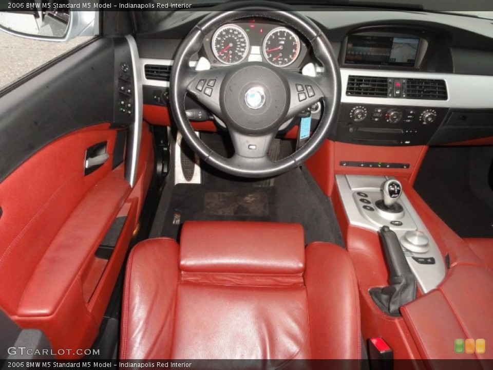 Indianapolis Red Interior Steering Wheel for the 2006 BMW M5  #56908531