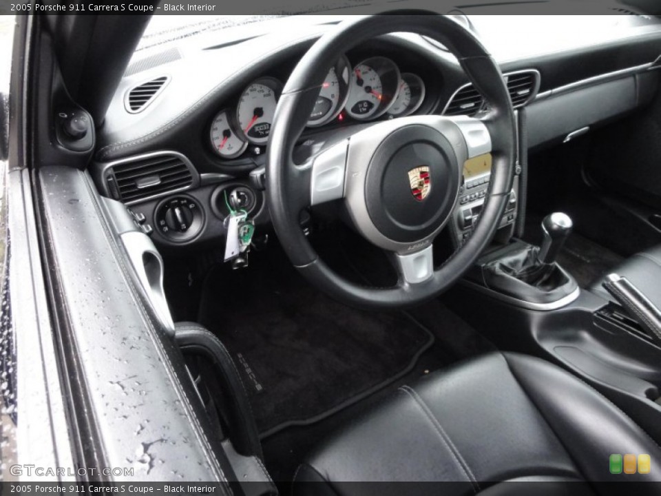Black Interior Photo for the 2005 Porsche 911 Carrera S Coupe #56908804