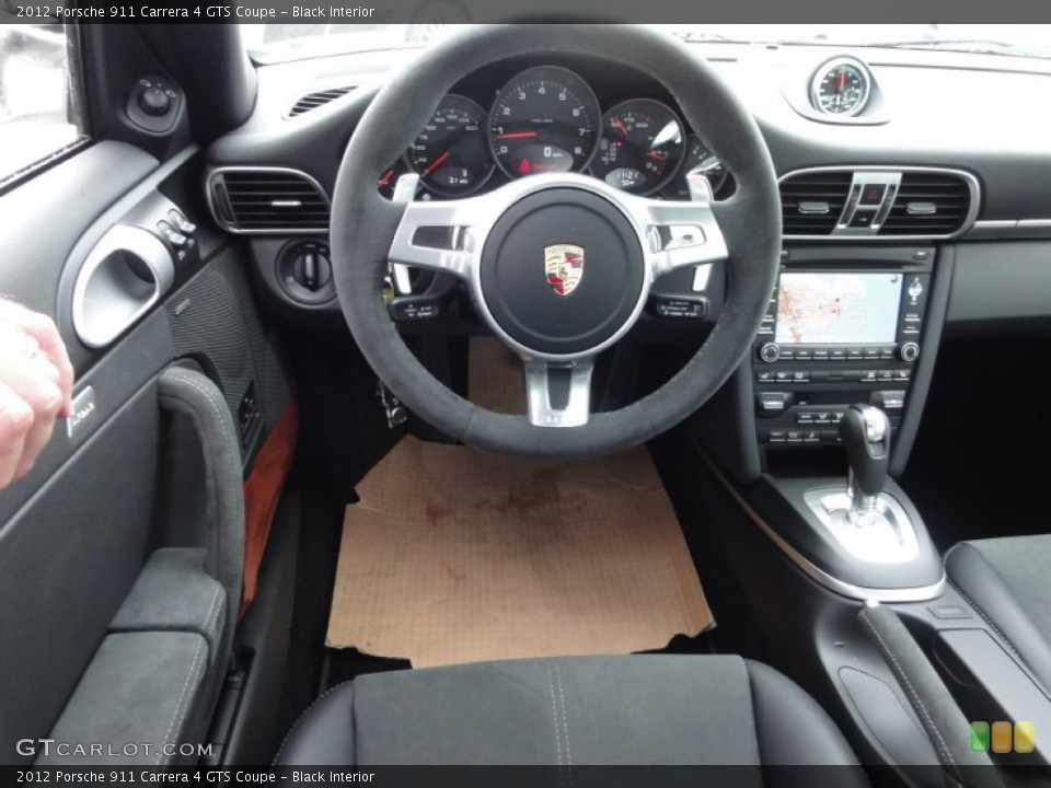 Black Interior Steering Wheel for the 2012 Porsche 911 Carrera 4 GTS Coupe #56909239