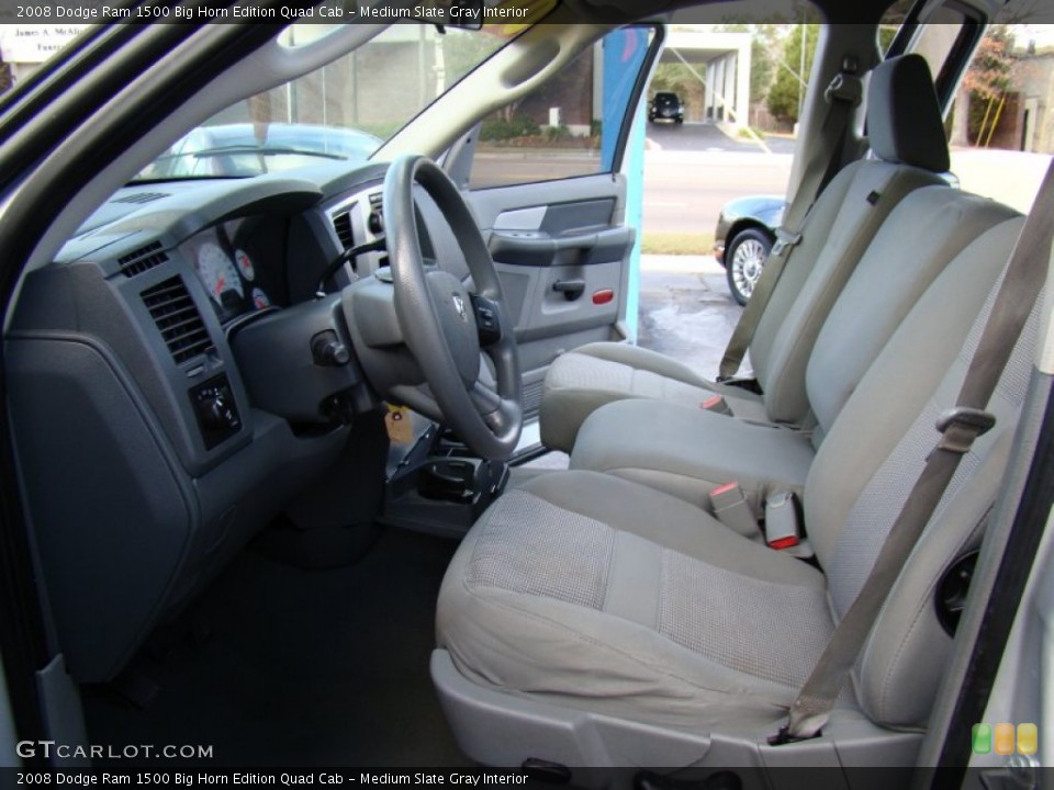 Medium Slate Gray Interior Photo for the 2008 Dodge Ram 1500 Big Horn Edition Quad Cab #56912797