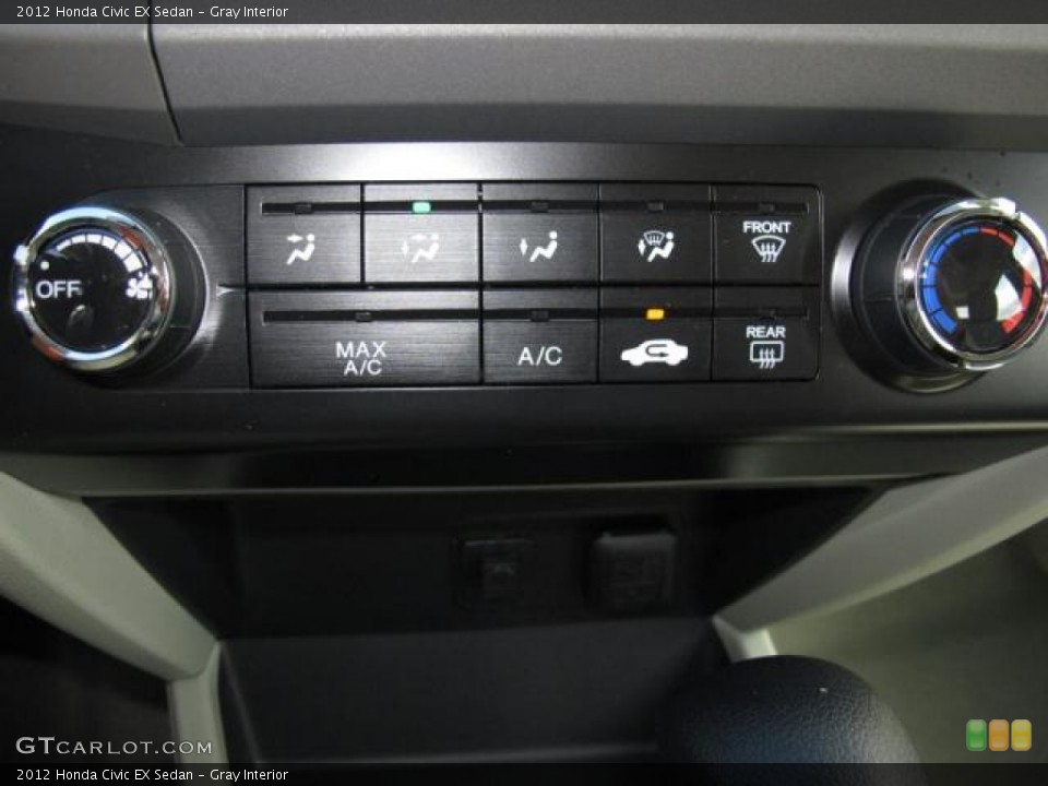 Gray Interior Controls for the 2012 Honda Civic EX Sedan #56913624