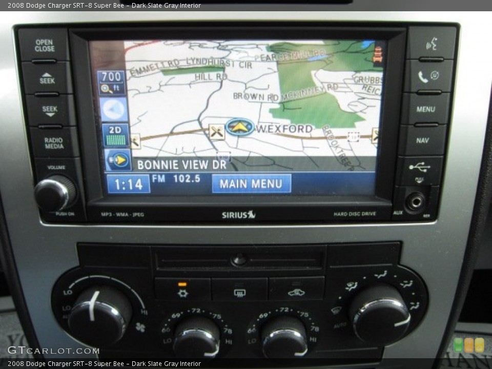 Dark Slate Gray Interior Navigation for the 2008 Dodge Charger SRT-8 Super Bee #56917018