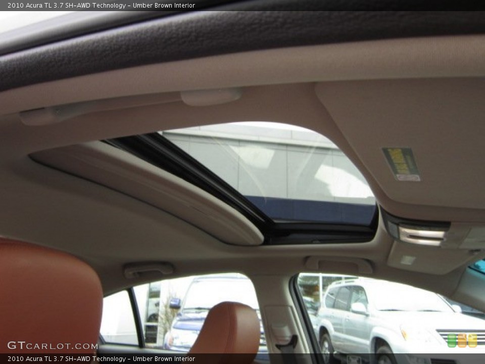 Umber Brown Interior Sunroof for the 2010 Acura TL 3.7 SH-AWD Technology #56917453