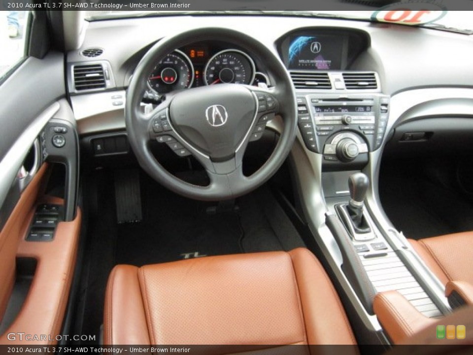 Umber Brown Interior Dashboard for the 2010 Acura TL 3.7 SH-AWD Technology #56917480