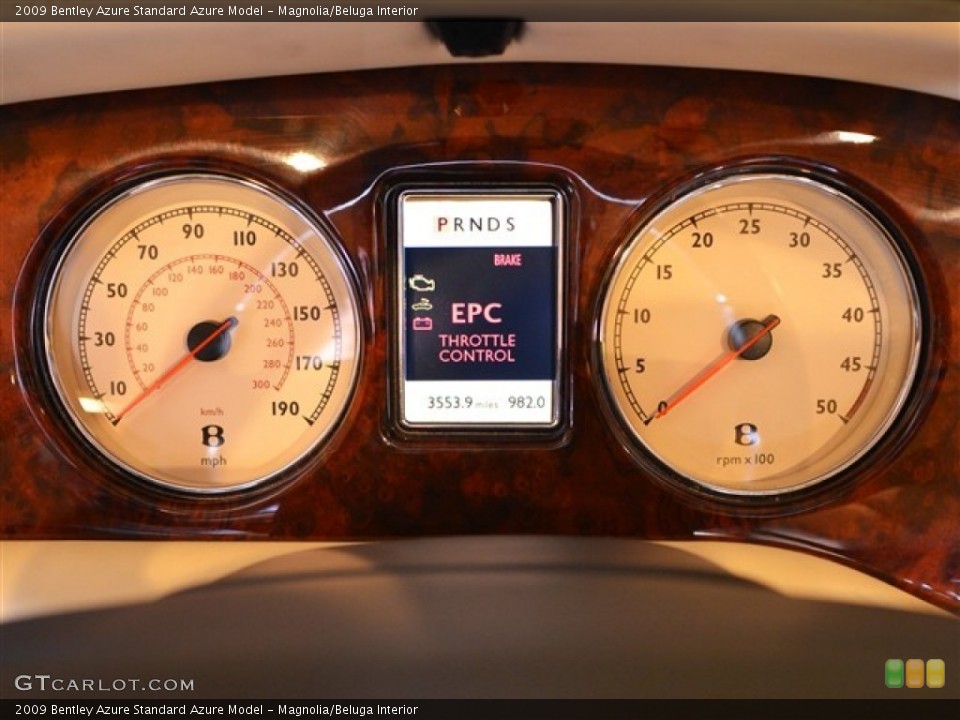 Magnolia/Beluga Interior Gauges for the 2009 Bentley Azure  #56919547