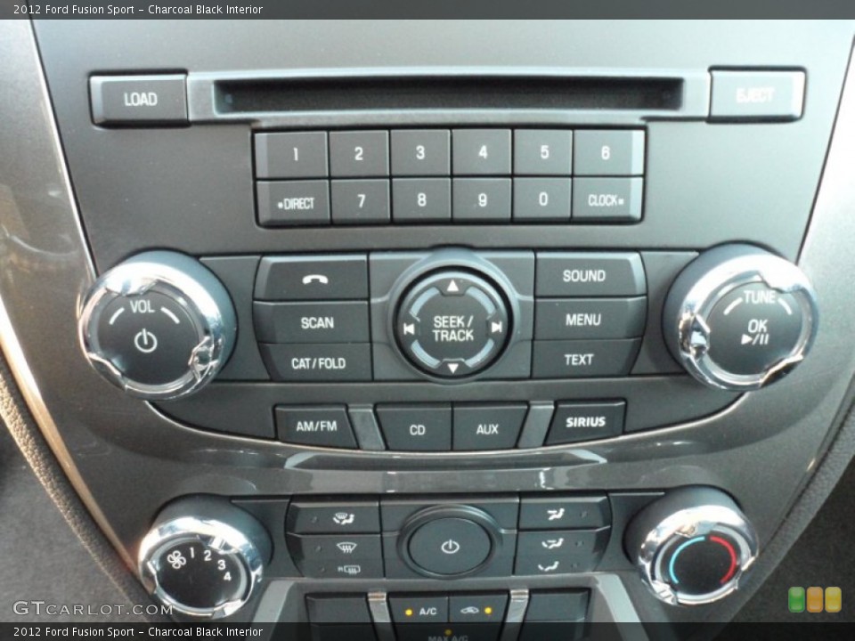 Charcoal Black Interior Controls for the 2012 Ford Fusion Sport #56920786