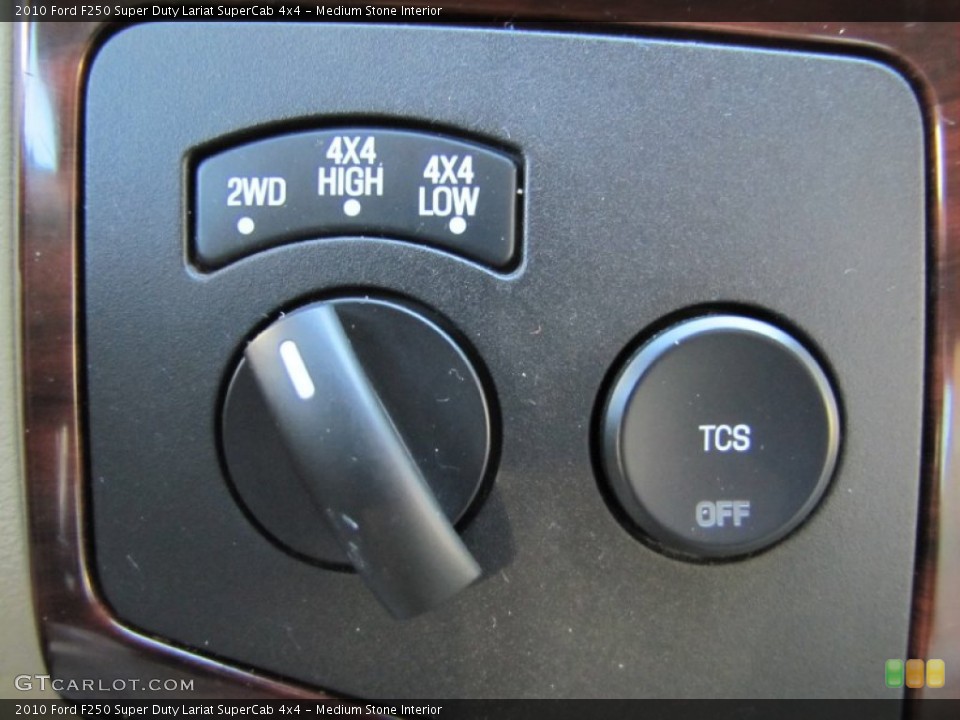 Medium Stone Interior Controls for the 2010 Ford F250 Super Duty Lariat SuperCab 4x4 #56921698