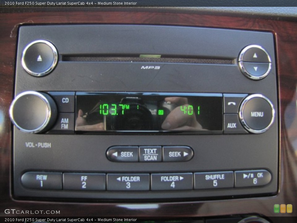 Medium Stone Interior Audio System for the 2010 Ford F250 Super Duty Lariat SuperCab 4x4 #56921728