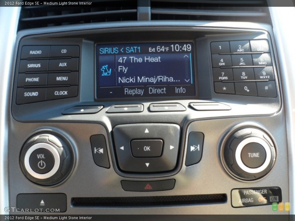 Medium Light Stone Interior Audio System for the 2012 Ford Edge SE #56922208