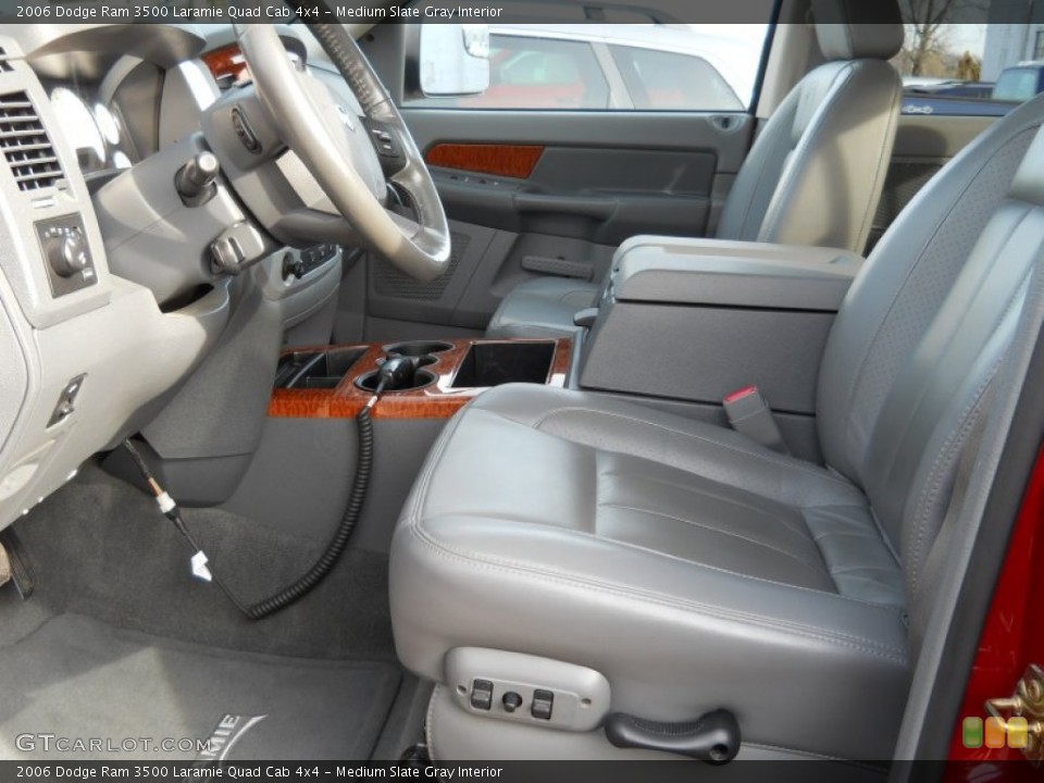 Medium Slate Gray Interior Photo for the 2006 Dodge Ram 3500 Laramie Quad Cab 4x4 #56923225