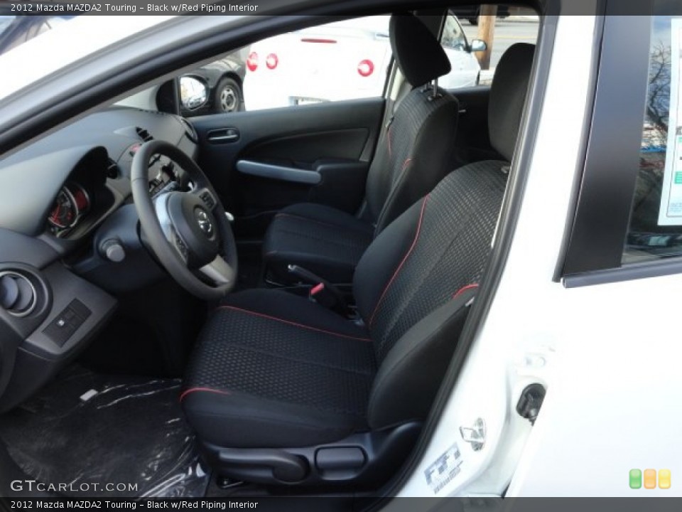 Black w/Red Piping Interior Photo for the 2012 Mazda MAZDA2 Touring #56928385