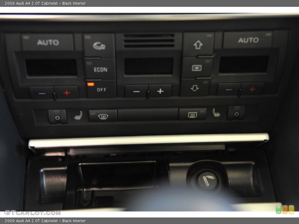 Black Interior Controls for the 2009 Audi A4 2.0T Cabriolet #56931575