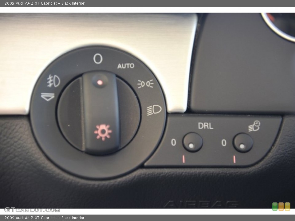 Black Interior Controls for the 2009 Audi A4 2.0T Cabriolet #56931635