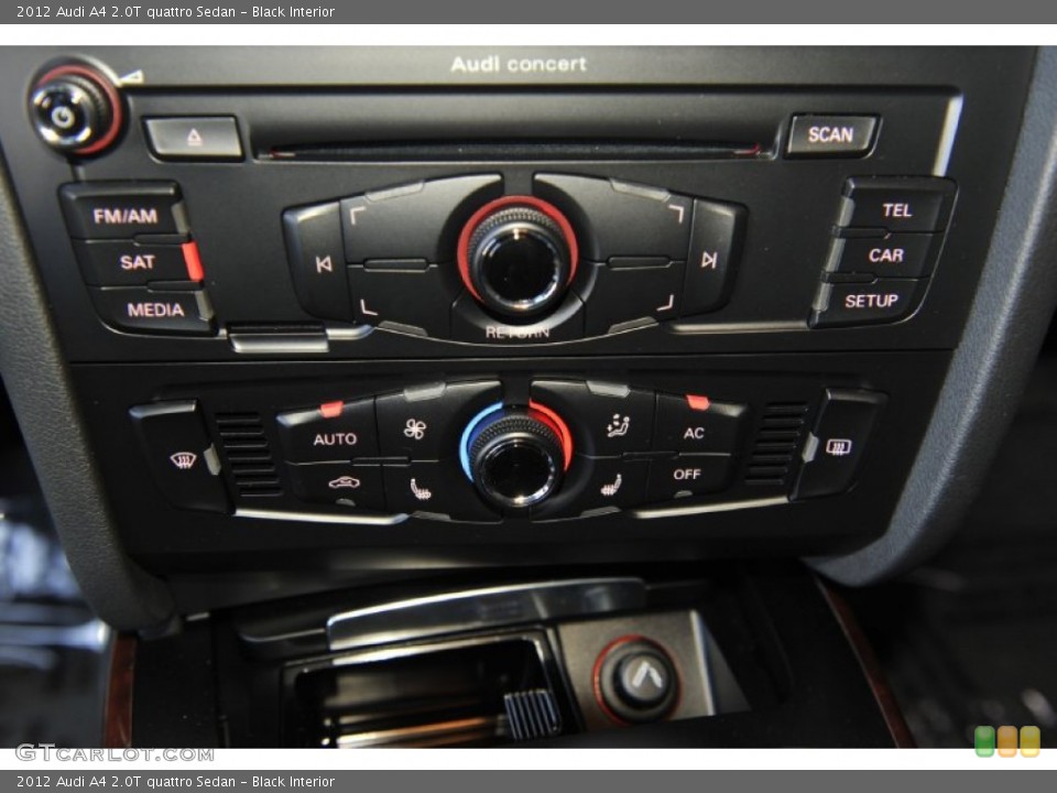 Black Interior Controls for the 2012 Audi A4 2.0T quattro Sedan #56932252