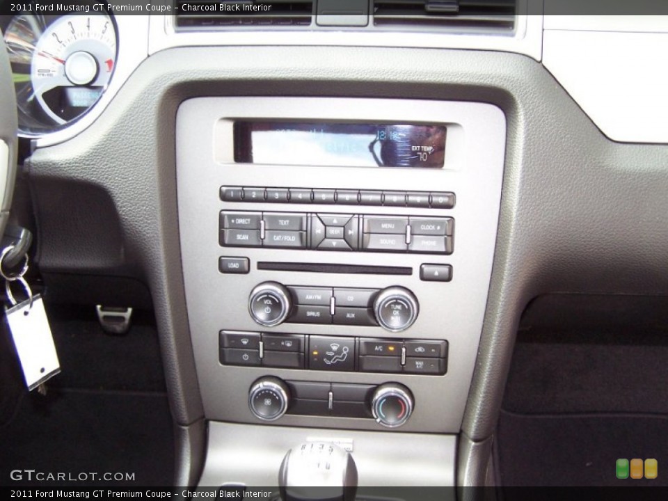Charcoal Black Interior Controls for the 2011 Ford Mustang GT Premium Coupe #56933215