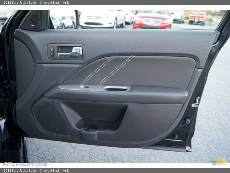 Charcoal Black Interior Door Panel for the 2012 Ford Fusion Sport #56936087