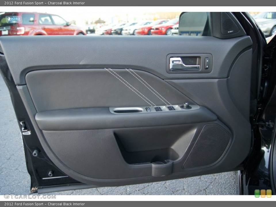 Charcoal Black Interior Door Panel for the 2012 Ford Fusion Sport #56936114