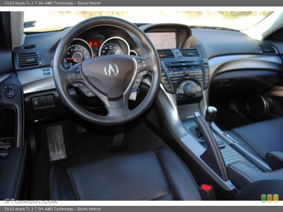 Ebony Interior Dashboard for the 2010 Acura TL 3.7 SH-AWD Technology #56936468