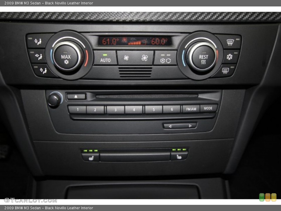 Black Novillo Leather Interior Controls for the 2009 BMW M3 Sedan #56940155